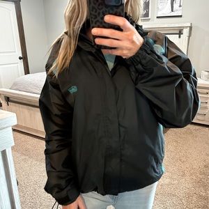 Coleman Women’s Rain Jacket Black & Blue Size Small